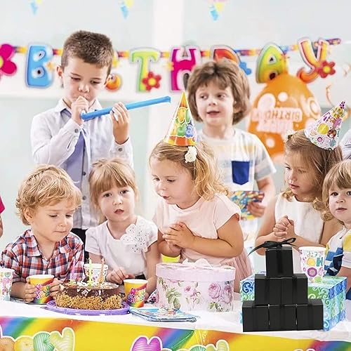 Miniatura 3 de COTOPHER 100 cajas de regalo pequeñas, cajas de regalo de 2 x 2 x 2 pulgadas, cajas de regalo de papel con cintas, caja de dulces para recuerdos de