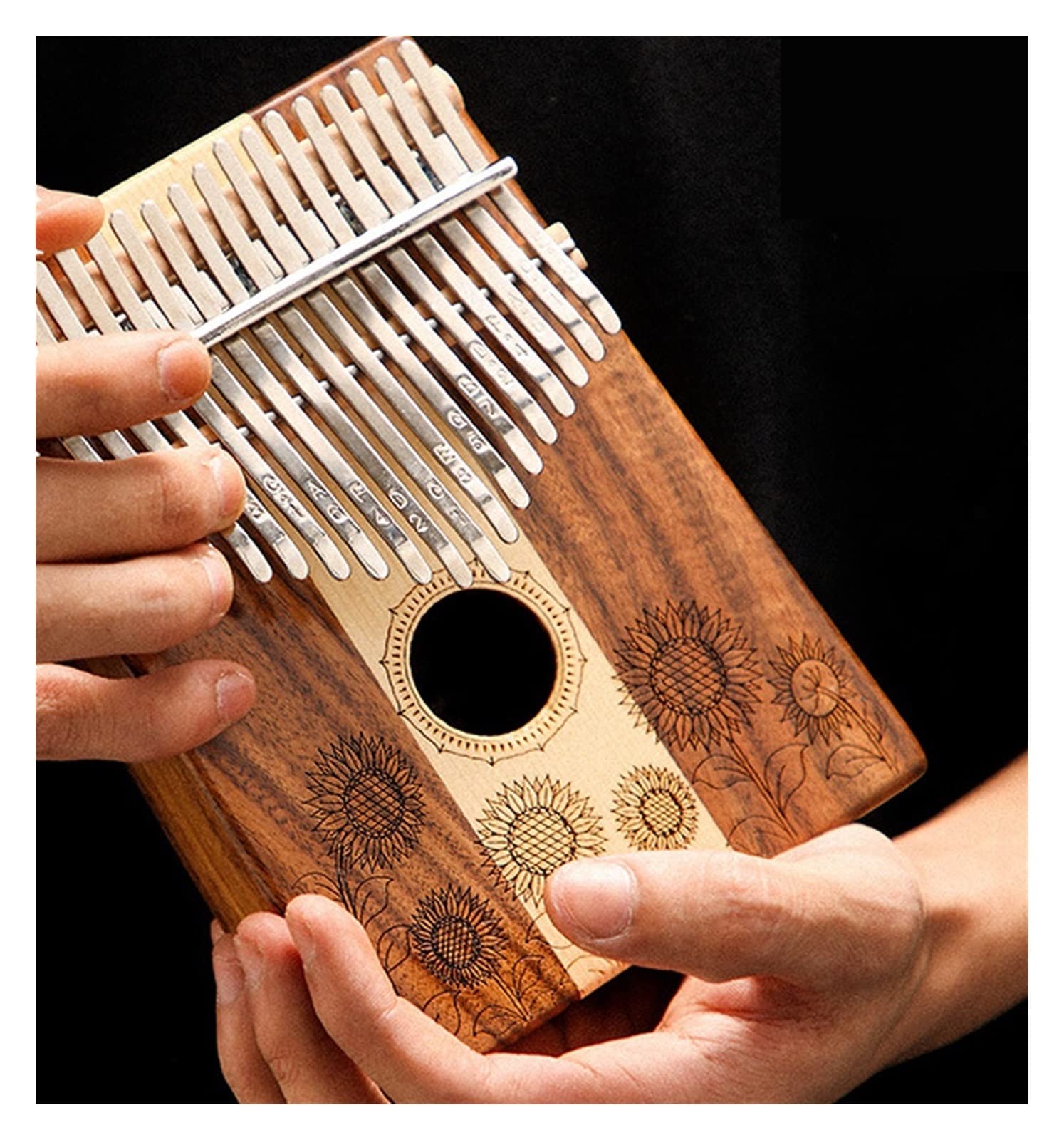 alumno Kalimba Instrumento Portátil De Piano De Dedo Kalimba De 17 Teclas