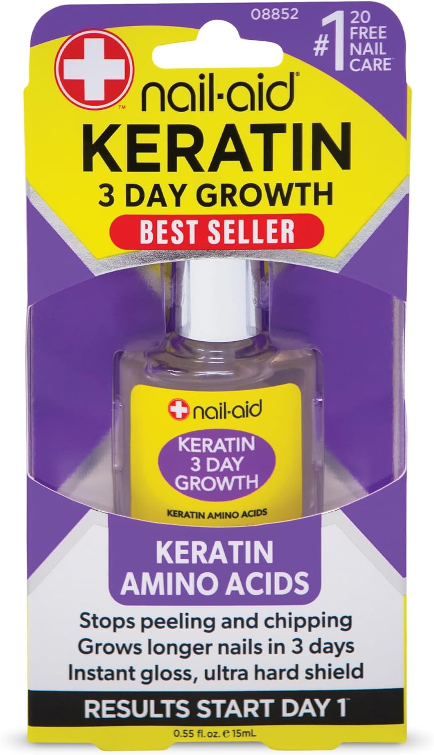 Nail-Aid Keratin 3-Day Growth, 0.55 fl oz