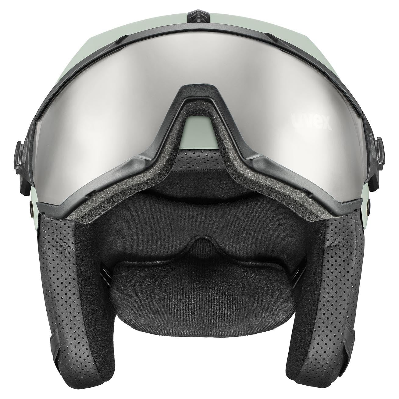 uvex instinct visor, casco da sci Unisex adulto, oxid green matt, 56-58 cm