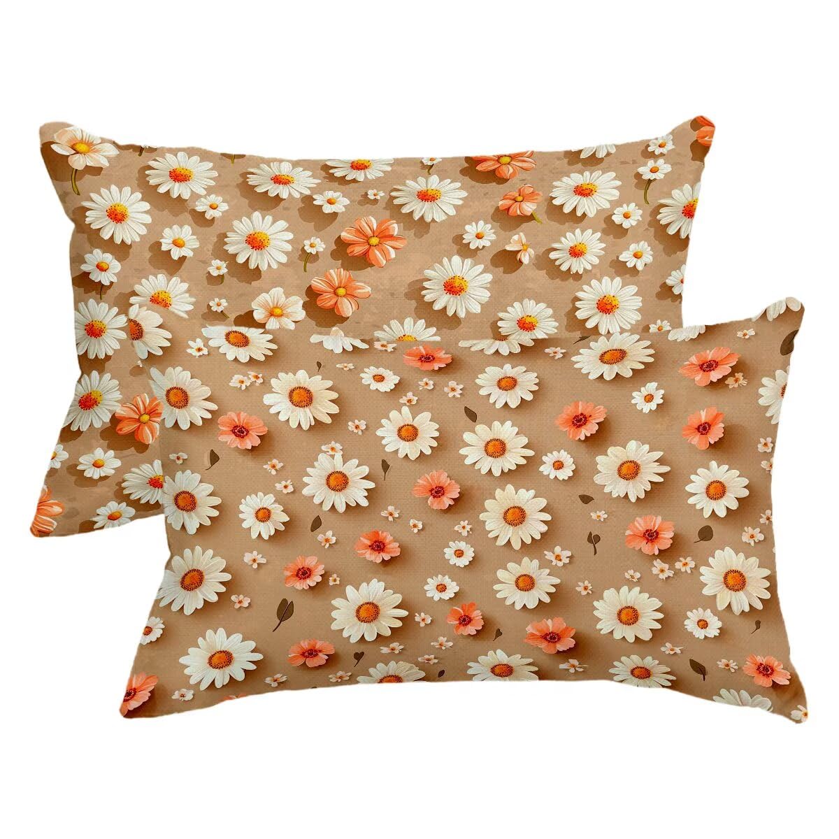 Housse coussin exterieur impermeable 40x80 taie oreiller lin anti uv