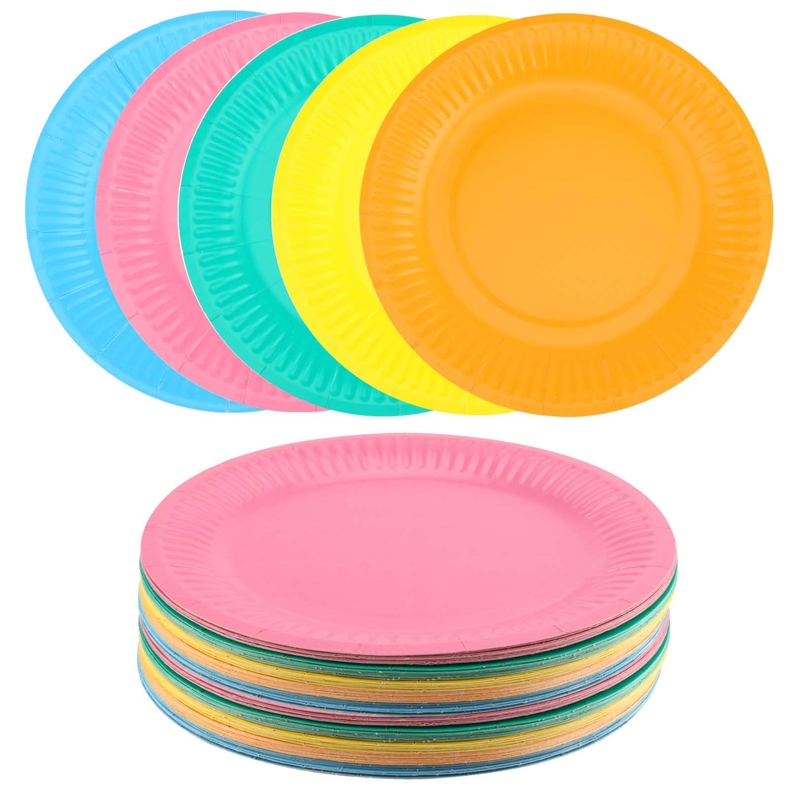 Assiettes jetables en carton de 17,8 cm pour éviter la vaisselle de mariage