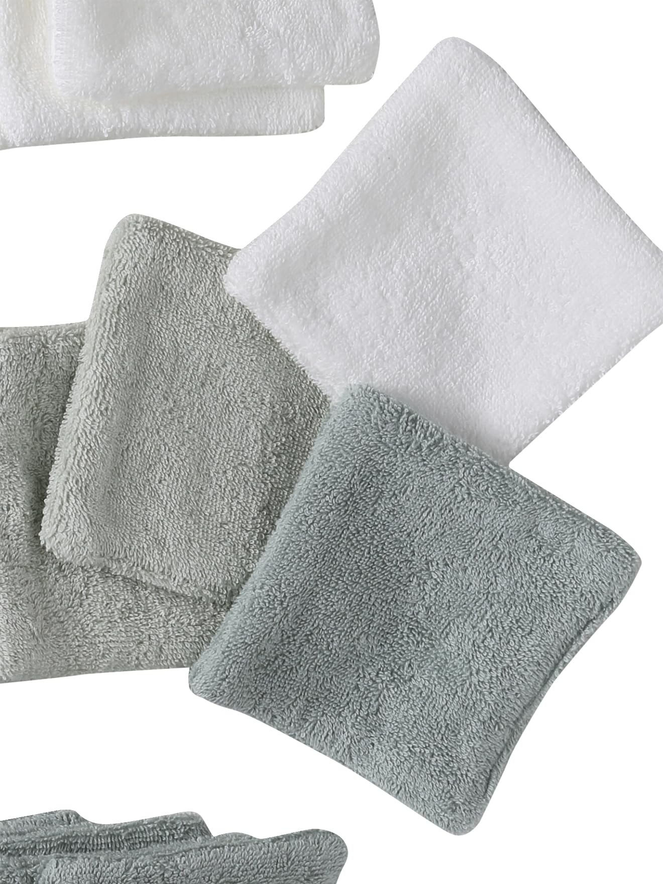 VERTBAUDET Lot de 30 lingettes lavables + pochon lot vert TU
