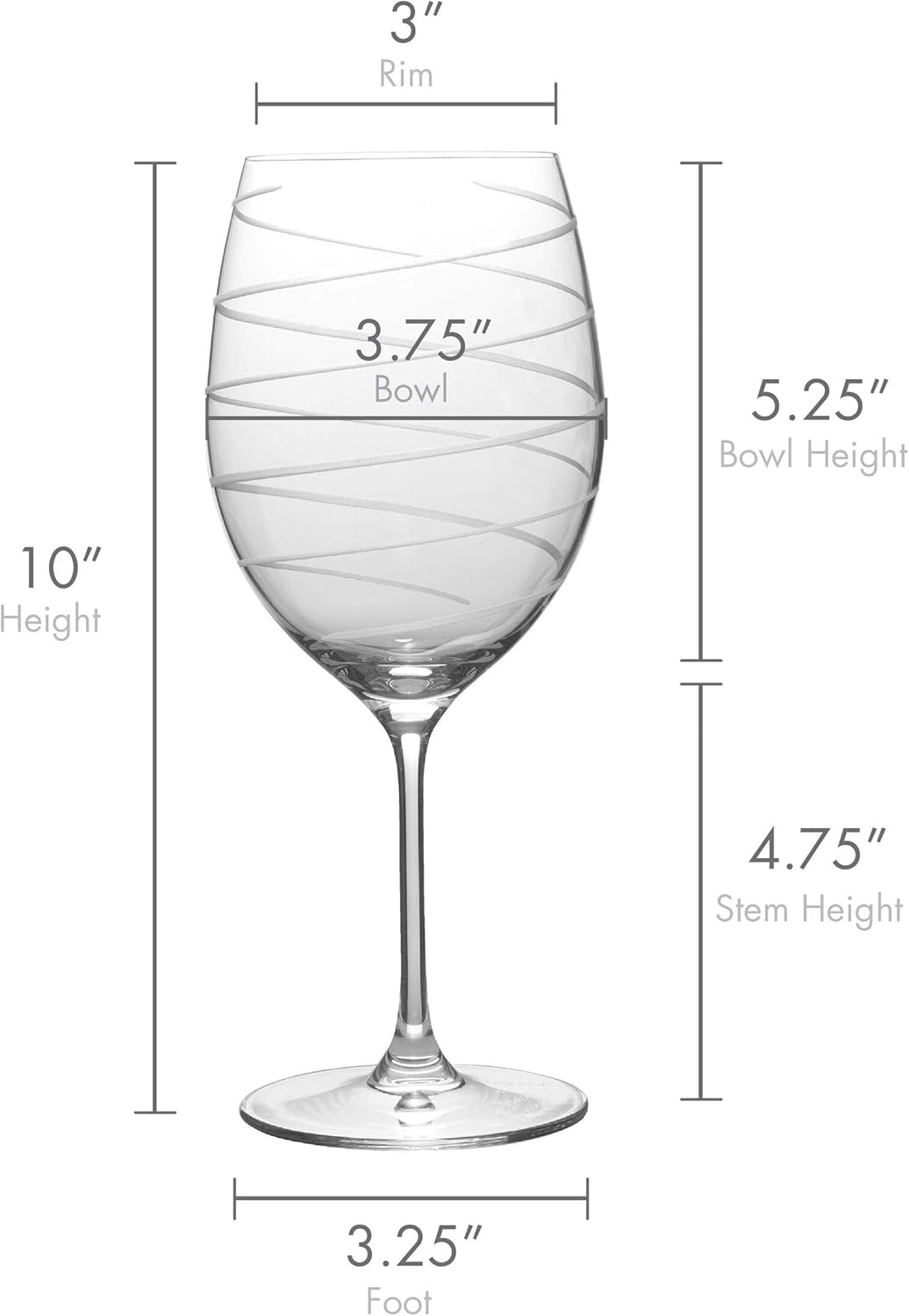 Mikasa Cheers Bordeaux Wine Glass (Set of 2), 24 oz, Clear Bordeaux Red Wine Glass