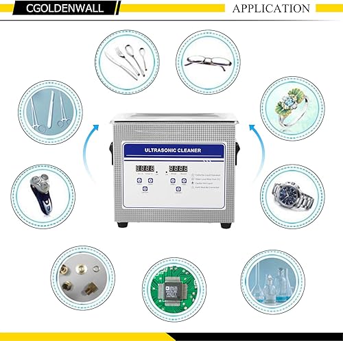 Miniatura 5 de 6L profesional de acero inoxidable multifuncional limpiador ultrasónico anteojos Limpiador de la joyería digital Grado Comercial