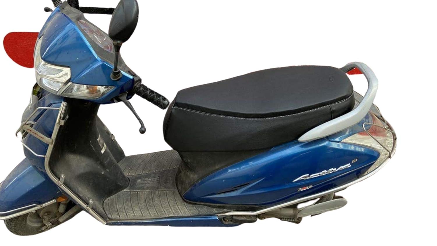 Sahara Seats Rexine Bike Seat Cover for Activa Old 3G/4G/5G/6G, Black