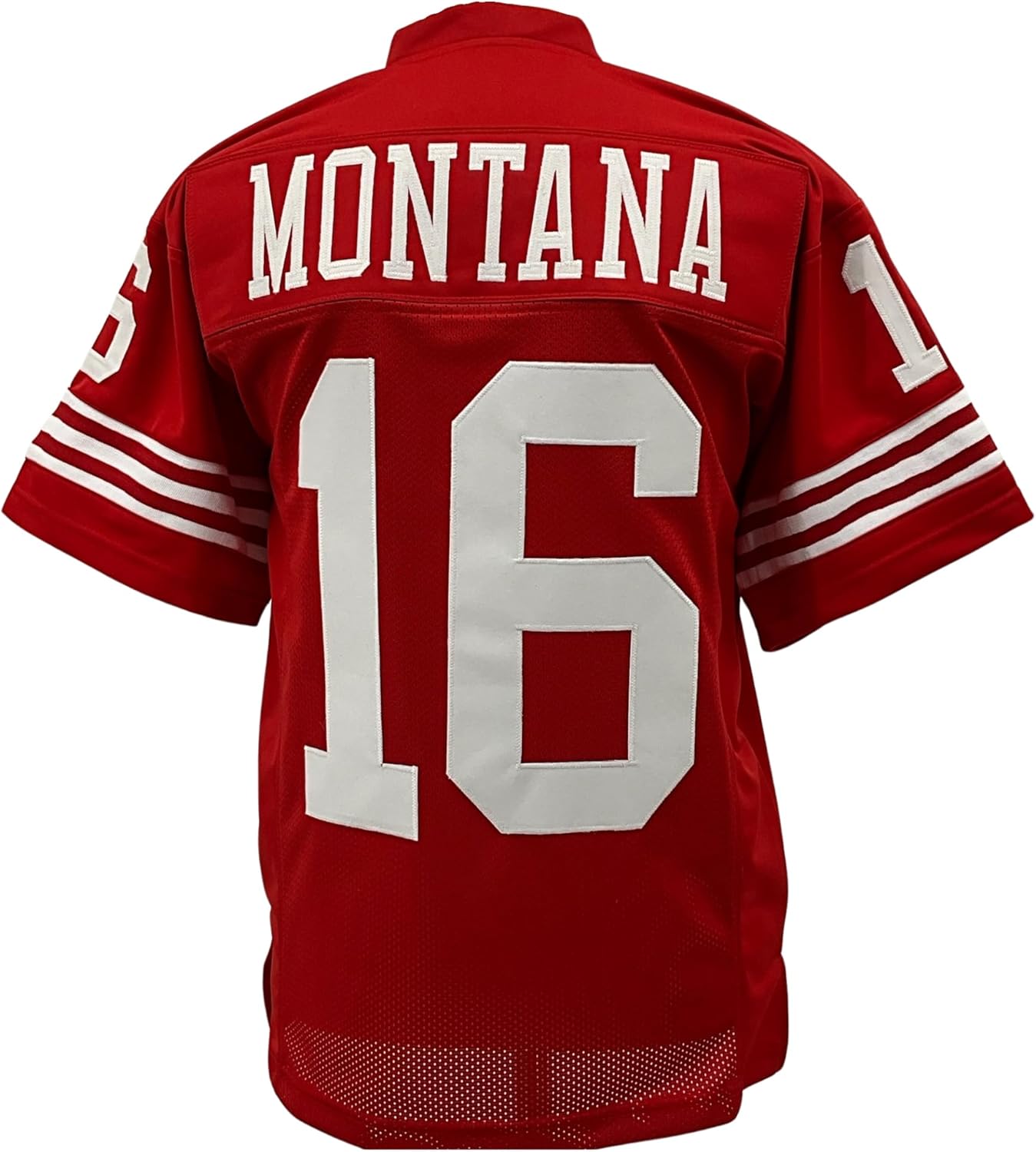 Joe Montana Jersey Red San Francisco | Unisex Adult Sizes S-5XL Unsigned Custom Sewn Stitched