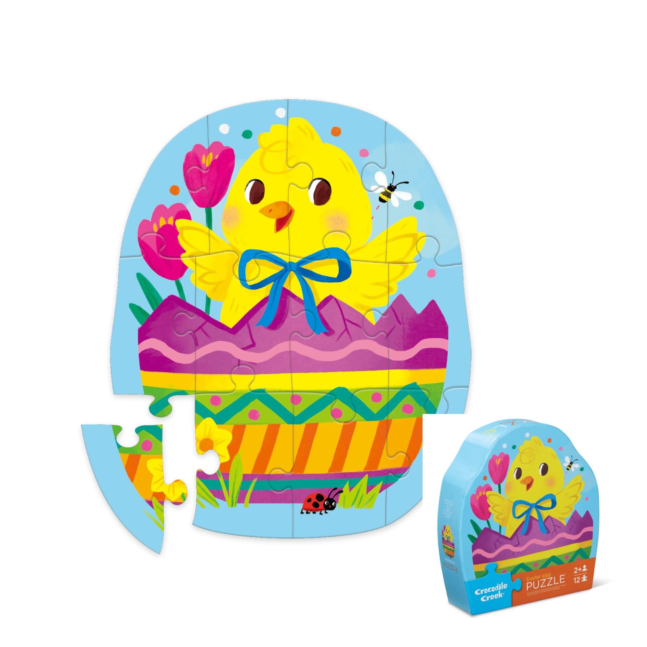 Amazon.com: Crocodile Creek Easter Chick Egg Mini Puzzle – 12