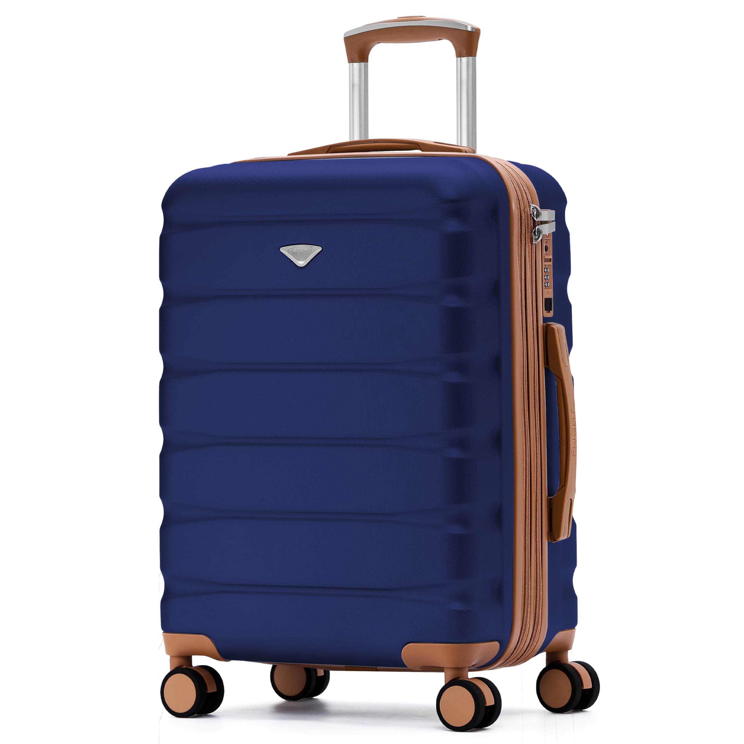 Flight Knight 22x18x10 Expandable Carry On Suitcase Hardside TSA Lock USB C Port