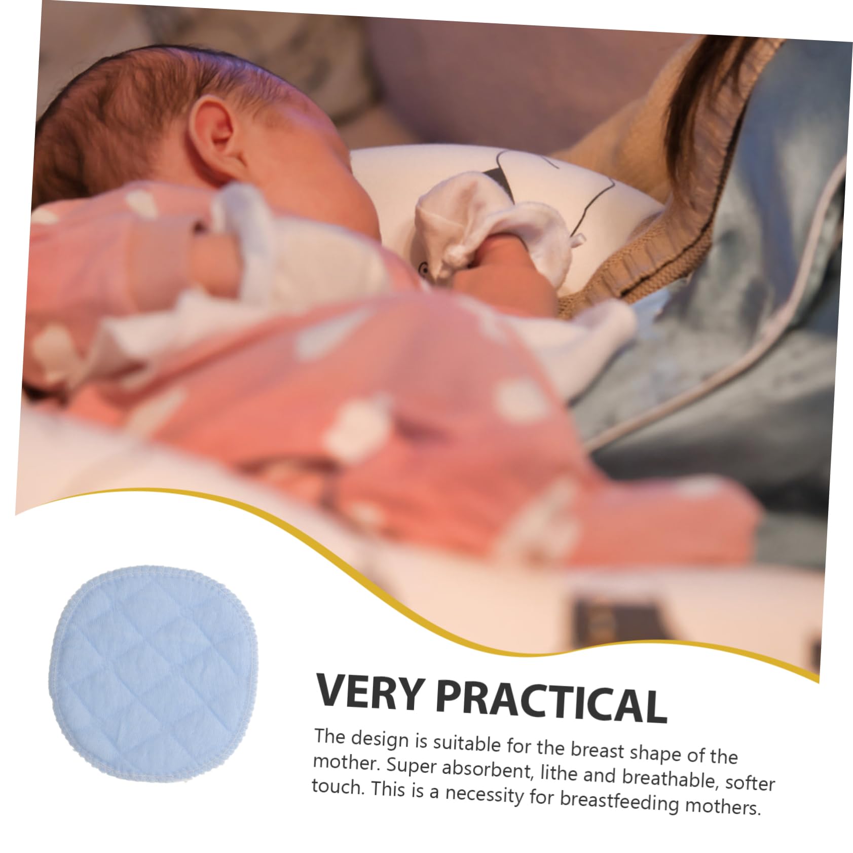 SHOWERORO Nursing Pads 30pcs Breastfeeding Pads Leakproof Washable and Comfortable