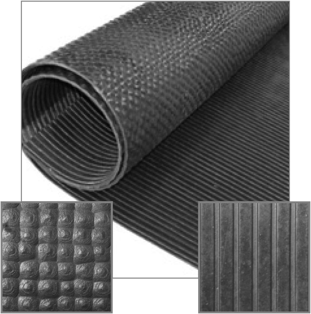Little Giant® Pre-Cut Rubber Utility Mat | Durable & Versatile Floor Mat | Textured Design Rubber Mat | Easy to Lift & Move | 72" x 48"
