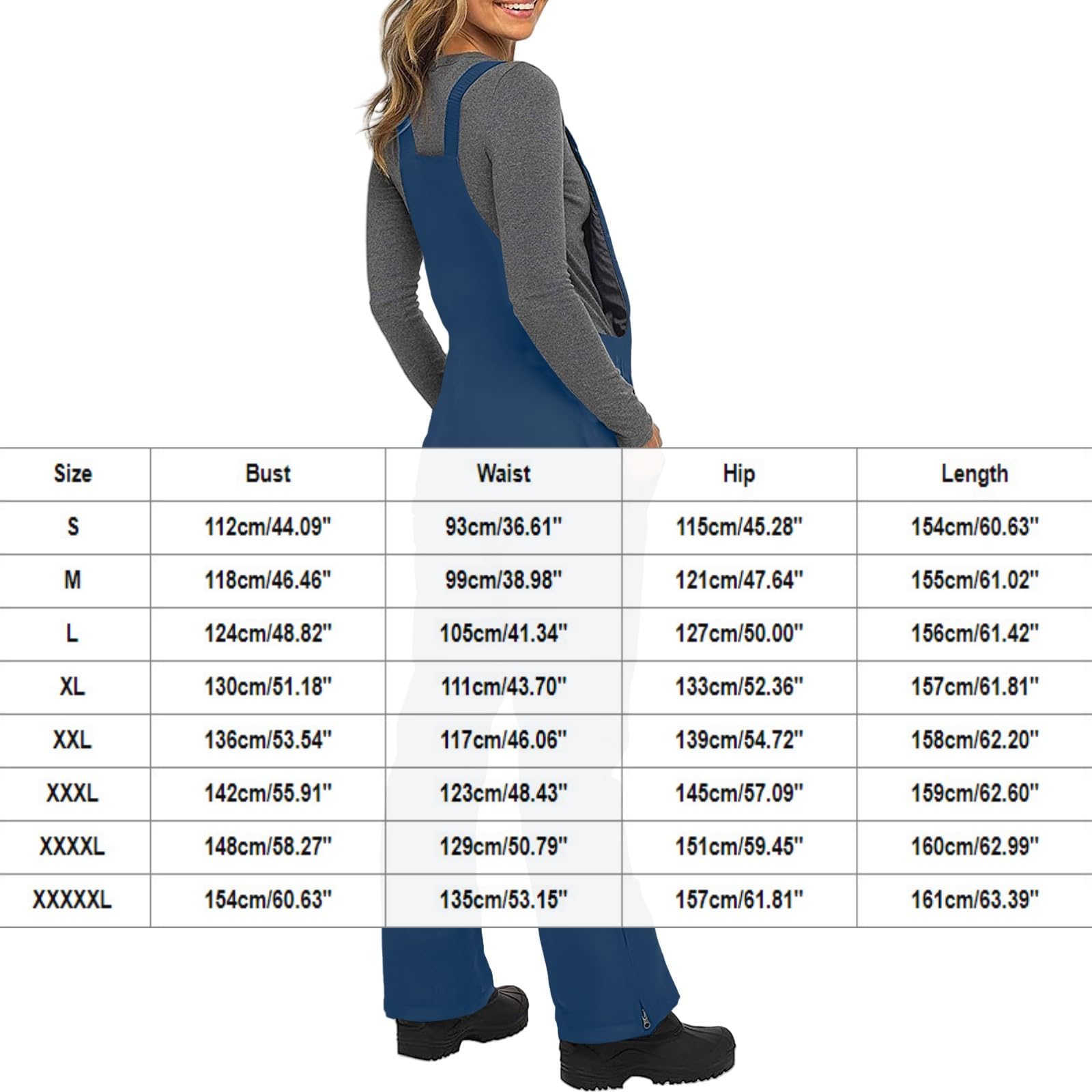 Generisch Zimowe, ciepłe, wiatroszczelne spodnie sportowe na snowboardzie, zimowe spodnie sportowe, wiatroszczelne, ciepłe spodnie narciarskie/kombinezon (4XL, szare)