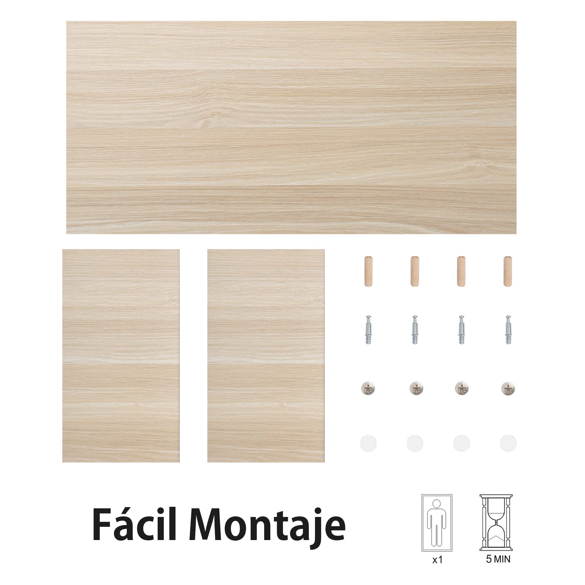 FITUEYES Soporte Monitor Elevador Monitor de Madera L42.5xW23.5xH10cm (Amarillo) FDT104201WO