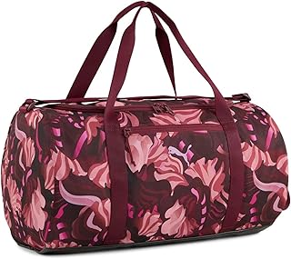 PUMAKadın AT FLORAL RIBBON Barrel Bag Spor Çantası Ruby Shimmer-Poised Pink-AOP Tek Beden 