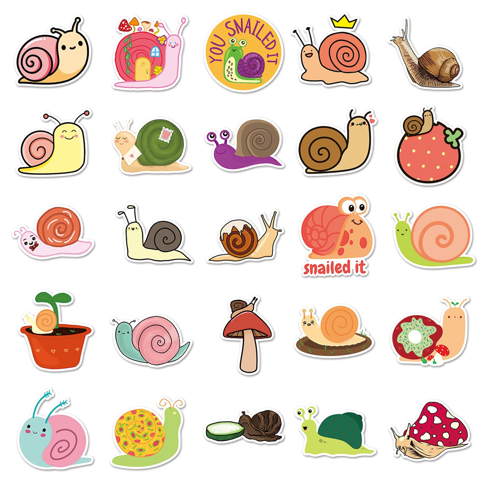 Lot De 50 Autocollants En Vinyle Imperméable Avec Phrases D