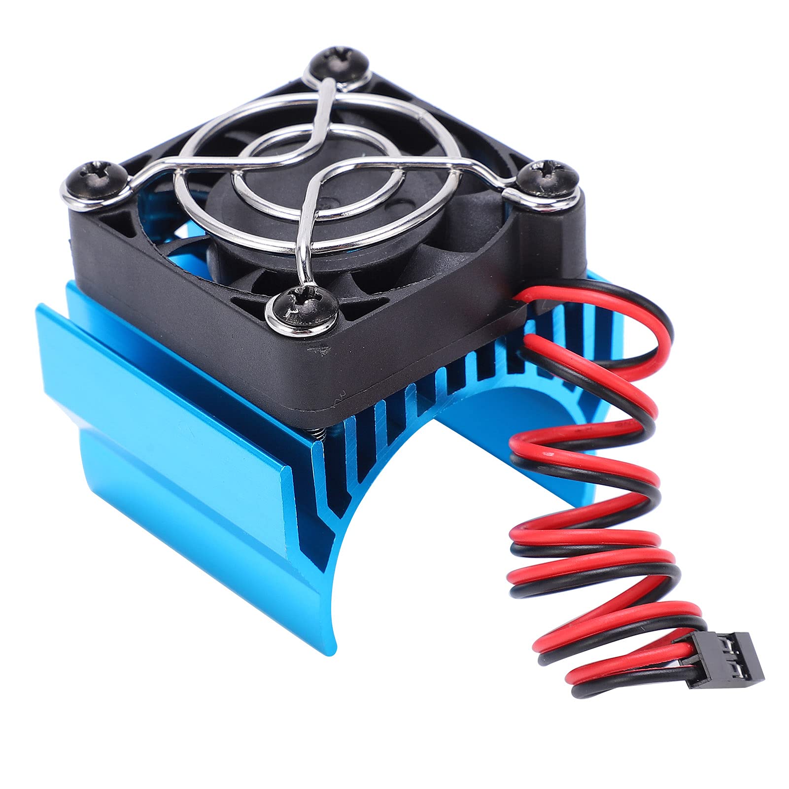Zerodis Silnik Bezszczotkowy 4-biegunowy 3650 2300KV, Regulator 45A | Aluminiowy radiator 6061 T6 do samochodu RC 1/10
