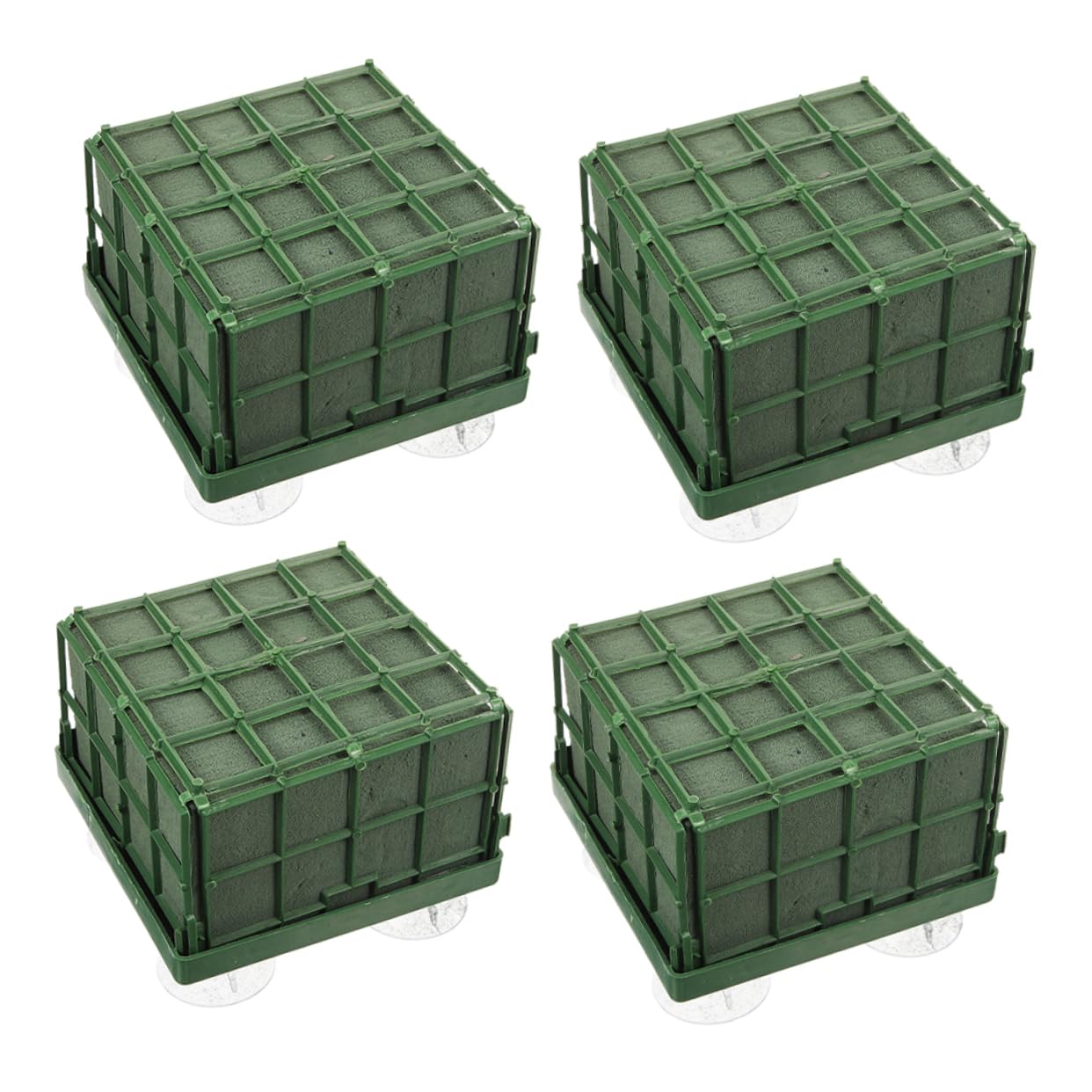 Homoyoyo Flower Arrangement Supplies Floral Mud Suction Cups Wedding Car Decor Set of 4 Easy to Assemble