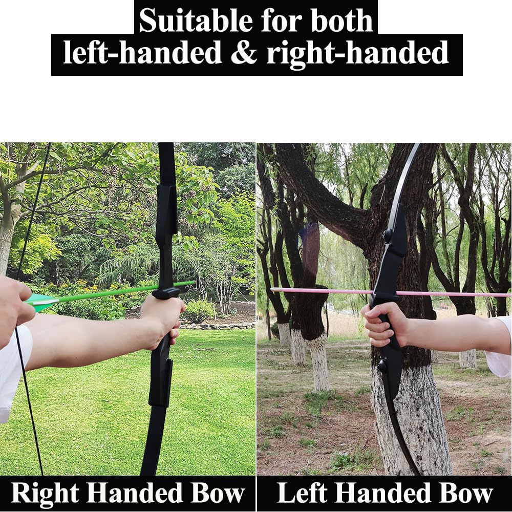 Set Arco e Arrow Recurve per Adulti, Set Tiro con Arco Recurve Archi Takedown 40 libbre per Principiante e Gioventù per Premi all'aperto da Backyard