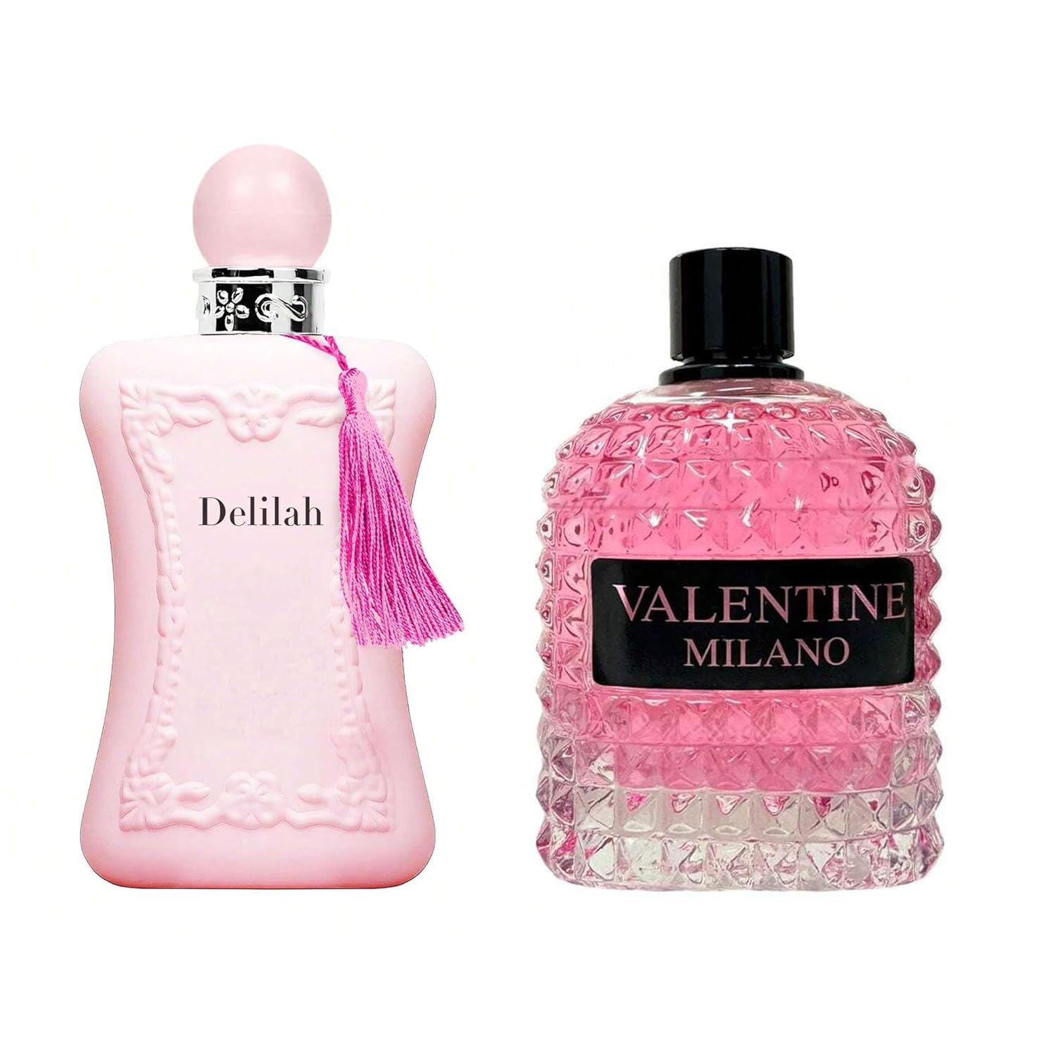 AFLUXE Women's Delilah&Valentine Milano Perfume Set Romantic Floral Scent Eau De Parfum Spray for Women 3.4 Fl Oz Each Bottle Daily Used Fragrance