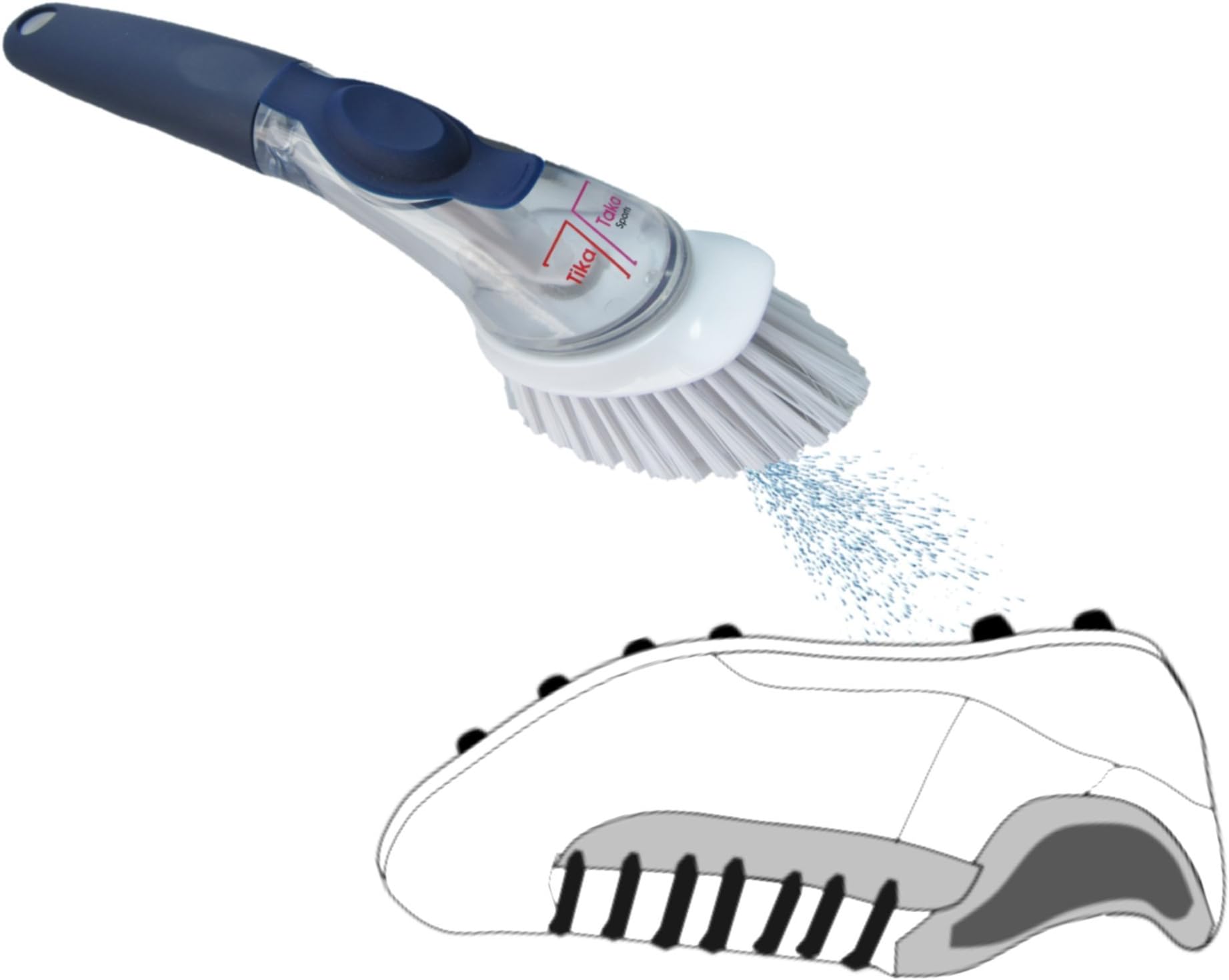 Tika Taka Sports Boots Brush - Boot Cleaner Easily Cleans Football/Rugby/Athletics/Hiking Boots | Uses Water To Quickly Clean Your Muddy Boots