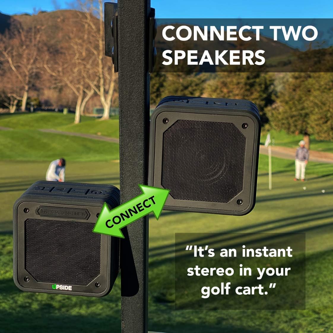 Promo Discount Up To 70% Off Upside Golf Bluetooth Speaker with Magnetic Mount - SUPERX7 PRO Waterproof Bluetooth Sound System - Magnetic Bluetooth Speaker - Amazing 200+ Foot Wireless Range - Rechargeable 20-Hour Battery Life Exclusive Discount 60% Price Upside Golf Bluetooth Speaker with Magnetic Mount - SUPERX7 PRO Waterproof Bluetooth Sound System - Magnetic Bluetooth Speaker - Amazing 200+ Foot Wireless Range - Rechargeable 20-Hour Battery Life