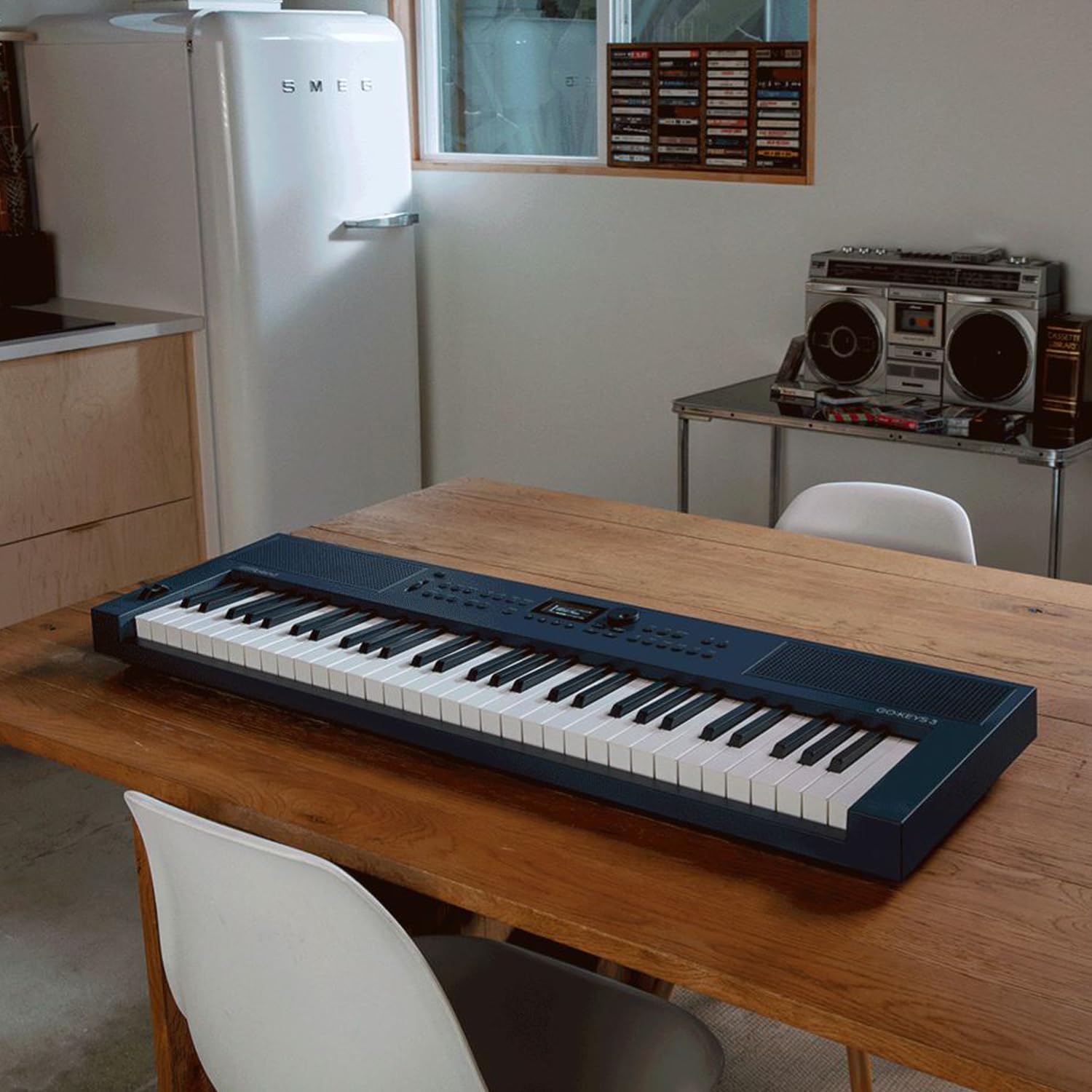 Roland GO:Keys 3 Music Creation Keyboard Midnight Blue 61 Tasten + keepdrum Keyboardständer