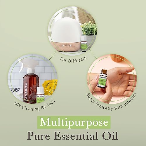 Miniatura 4 de Pranarom Aceite esencial de helichrysum orgánico certificado por USDA (0.07 onzas líquidas), 100% puro y natural de grado terapéutico para cuidado