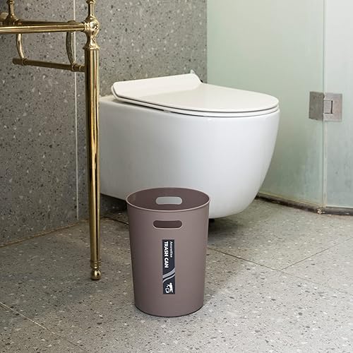 Miniatura 7 de Paquete de 4 Cubos de Basura Pequeños para Baño - 3 Galones12 Litros Cesto de Basura, Contenedor de Basura Redondo de Plástico para Dormitorio y