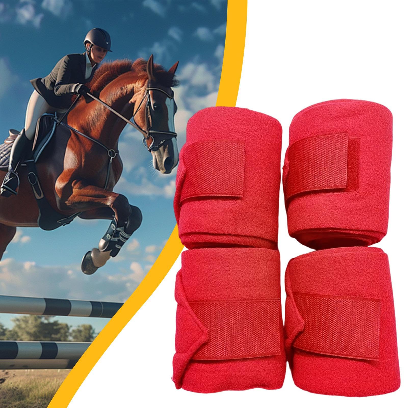 Fasce per Zampe di Cavallo Fasce Elastiche Equine | 249 Cm Morbidi Equestri per Addestramento Passeggio Salto