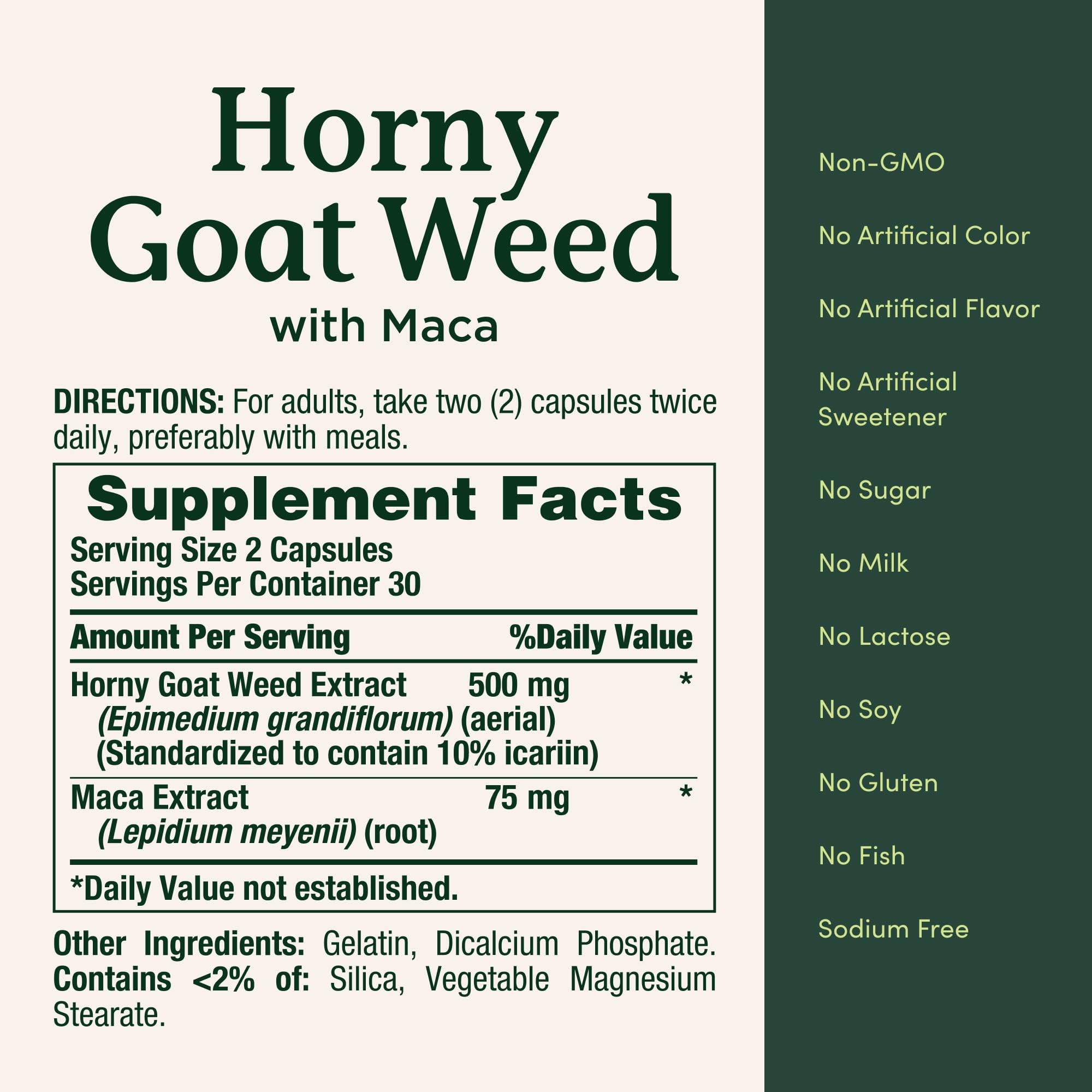 Nature's Bounty Horny Goat Weed with Maca, 60 Capsules — Amazon image 5