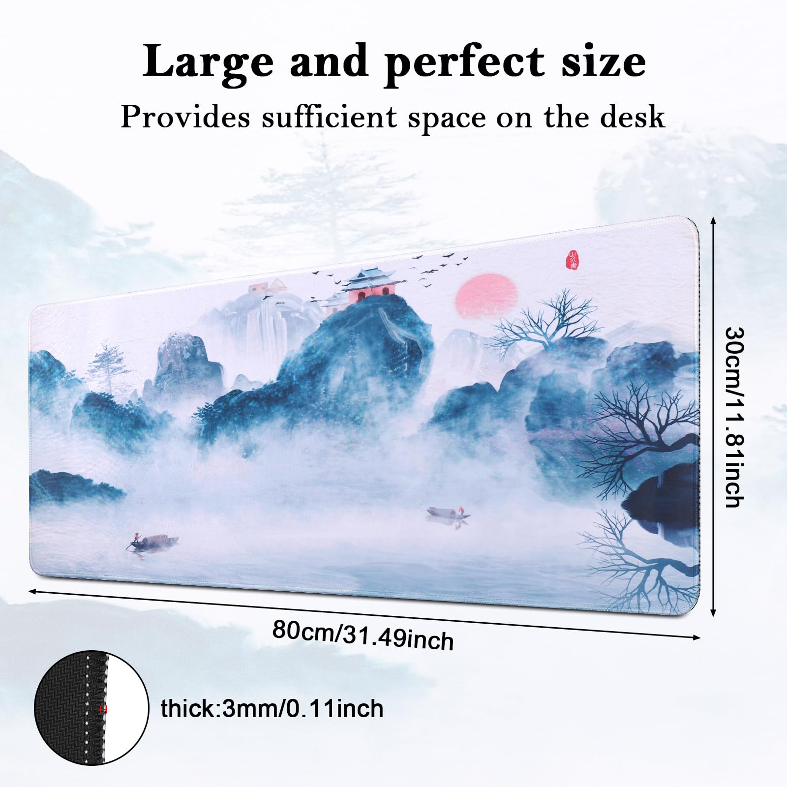 Niye Large Gaming Mouse Pad Computer Laptop Mat Keyboard Pads 300mm