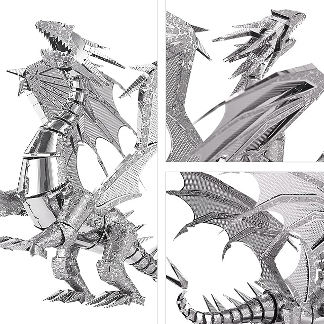Foto 4 de 8 de Piececool Puzzle 3D Maqueta Metal, Dragón Puzzles 3D Maquetas para Montar