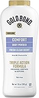 Gold Bond Ultimate Comfort Body Powder Aloe & Chamomile Talc-Free 10oz Bottles Pack of 4 All-Day Freshness