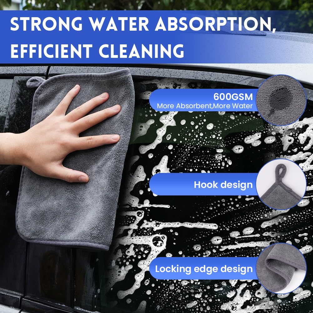 Kit Nettoyage Voiture 3 Pack Chiffon Microfibre Voiture & 2 Pack Gant Lavage Voiture Microfibre 92069489 Kit Nettoyage Voiture 3 Pack Chiffon Microfibre Voiture & 2 Pack Gant Lavage Voiture Microfibre 92069489