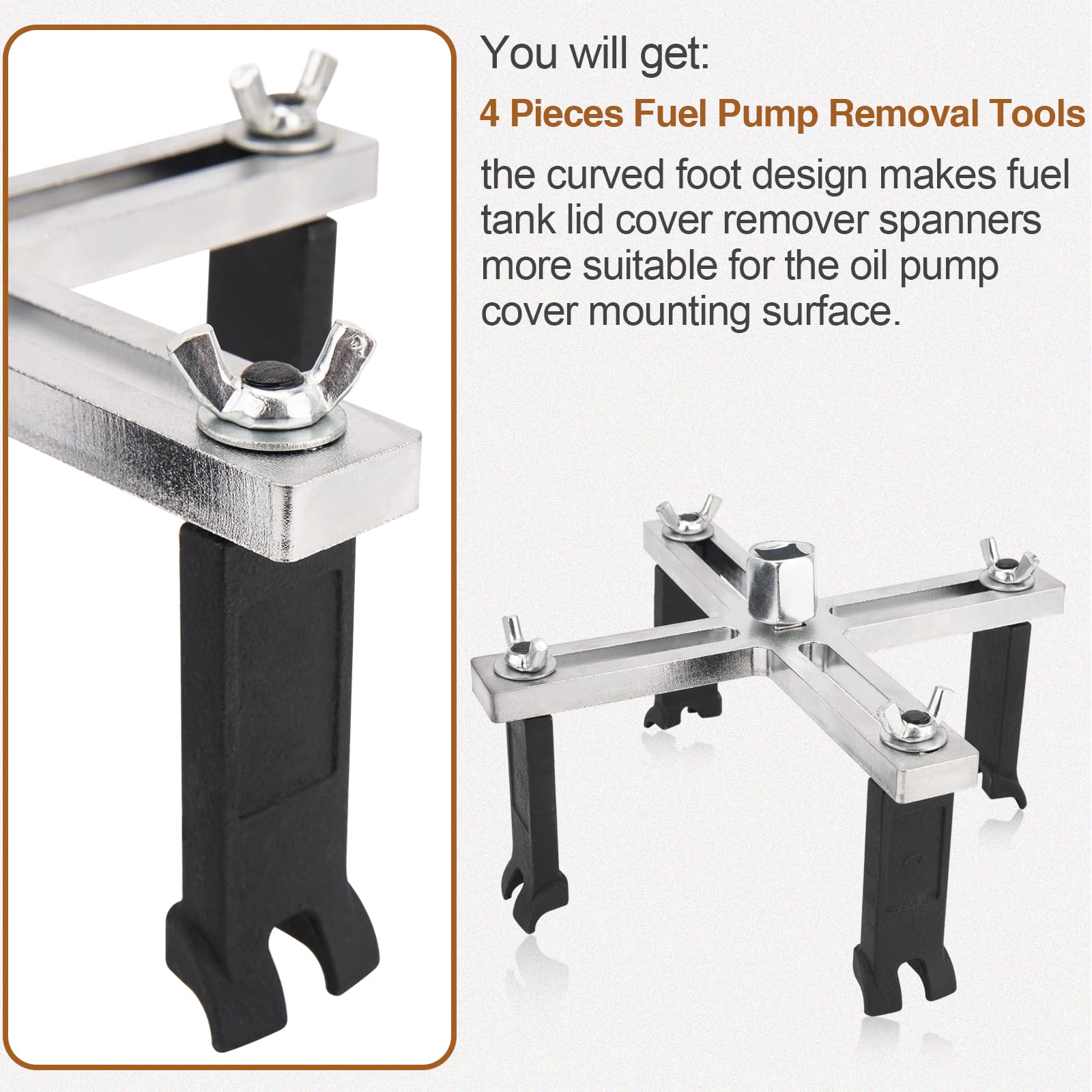 3-Piece Universal Steel Fuel Pump Removal Installation Tool