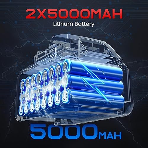 Miniatura 5 de Llave de impacto inalámbrica, 1106 ft-lbs 1500 Nm, pistola de impacto sin escobillas de 12 pulgadas, 18 V, 2 x 5.0 Ah, destornillador de impacto