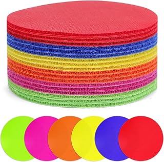 36 Pcs Carpet Spot Markers, 4 Inch 6 Colors Carpet Dots for Classroom, Durable