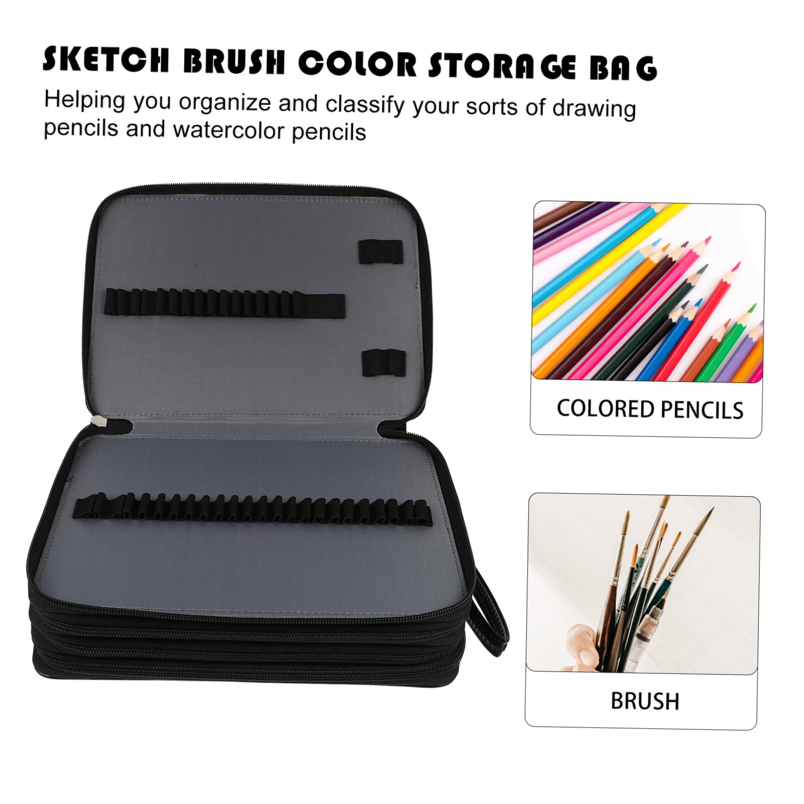 Borsa Porta Matite Artistica Multifunzione Con Design Scomparti Per Cancelleria e Strumenti Di Disegno Alta Capacità e Stile Elegante