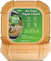 Vista 9 de 360 piezas de forros de papel pergamino desechables de 8.7" x 5.5" sin blanquear, resistentes, antiadherentes y a prueba de fugas para cesta