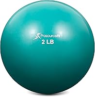 ProsourceFit Toning Balls 2-8 lbs: Sand-Filled Weighted Exercise Balls for Pilates, Yoga, Strength Training & Physical Therapy