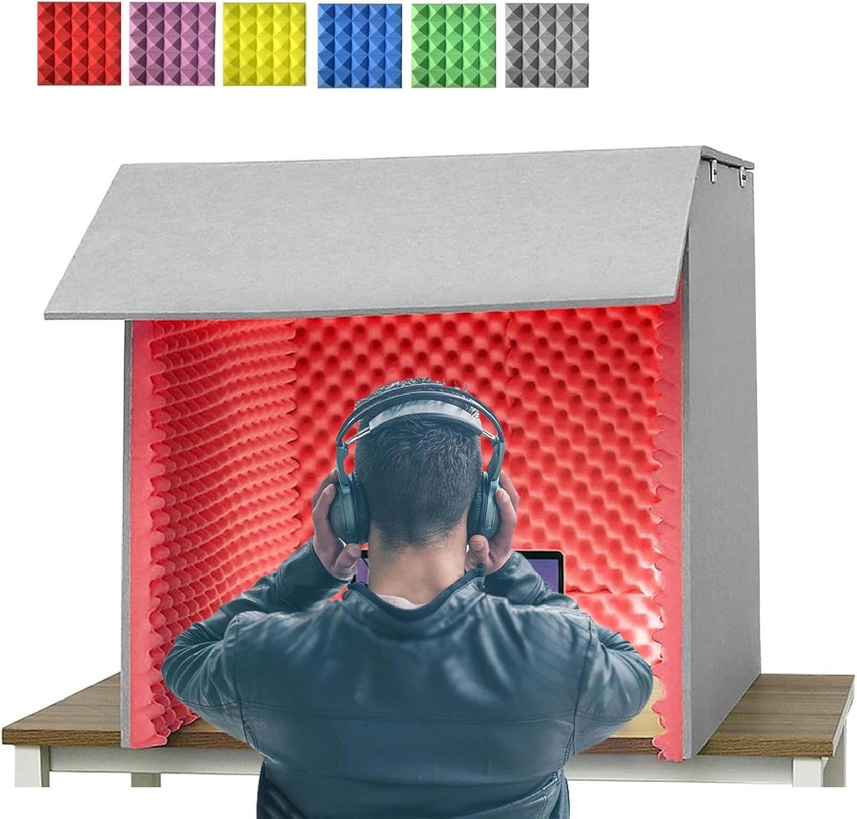 Housse isolation de microphone CNPRAZ absorption vocale pour podcast