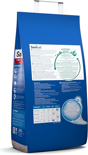 Sanicat - Classic cat litter with Aloe Vera | 7-day odour control | Fast absorption | product for your pet’s hygiene | Keep Your Home Clean | 4L capacity - 2