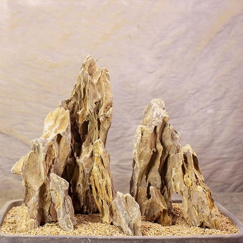 Pedras Decorativas Dragon Rock Naturais para Aquário AWXZOM, Tamanhos Variados, 1,996 kg