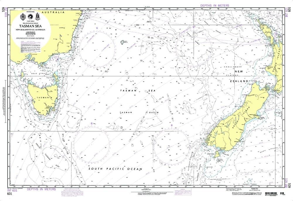 Paradise Cay PublicationsNGA Chart 601: Tasman Sea [New Zealand to Se Australia]