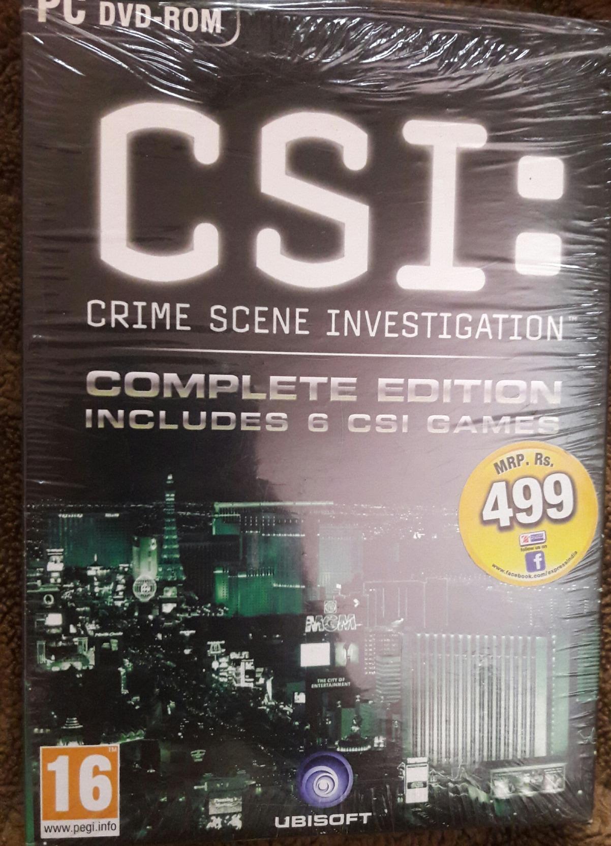 Crime Scene Investigation Complete Edition includes 6 CSI Games (PC ...