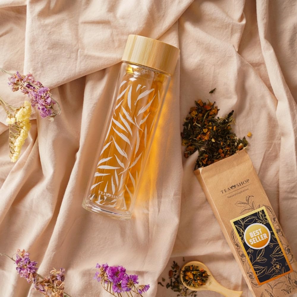 TEA SHOP - Té Blanco Sakura Beauty Blend 100g - 50 Tazas - Formato a Granel - White Tea - En Hojas - Mezcla con Verde - Beauty y Digestivo