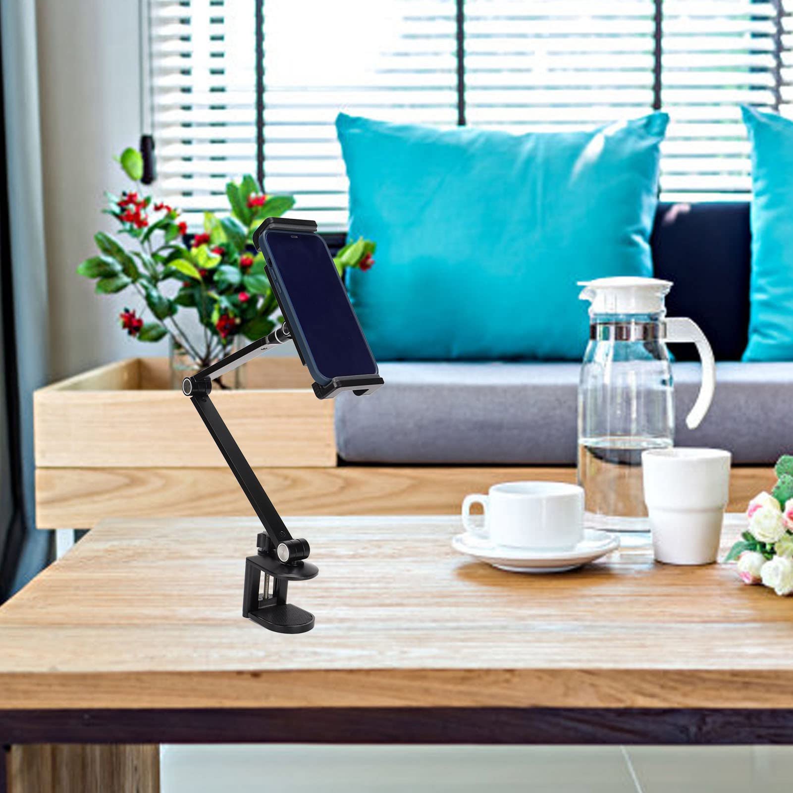 Yosoo Health Gear Regulowany Stojak na Tablet, 360 Stopni, Stop Aluminium
