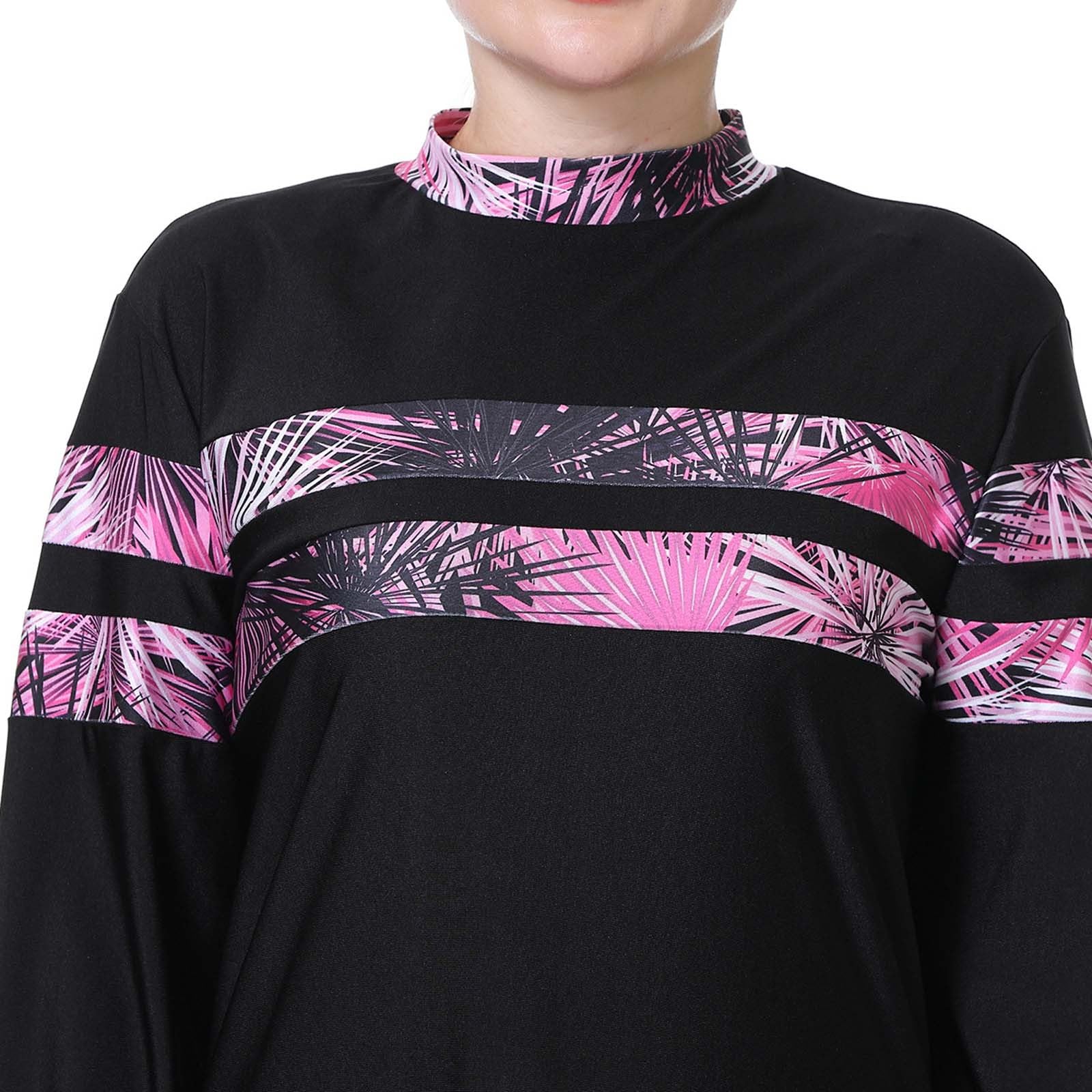 Burkini Damen: Muslimische Badeanzug Uv Rashguard Bauchweg Slim Fit Swim Suit Badebekleidung Shape Push Up Bademode Schwimmanzug Große Größe Swimsuits for Women Badeanzüge