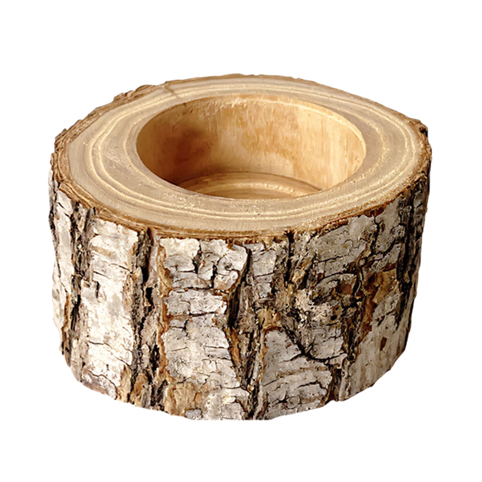 Ciotola in legno per mangiatoia per coleoptera per l'alimentazione liscia migliora l'osservazione degli animali domestici in legno Jelly Feeders Stumps Bowl