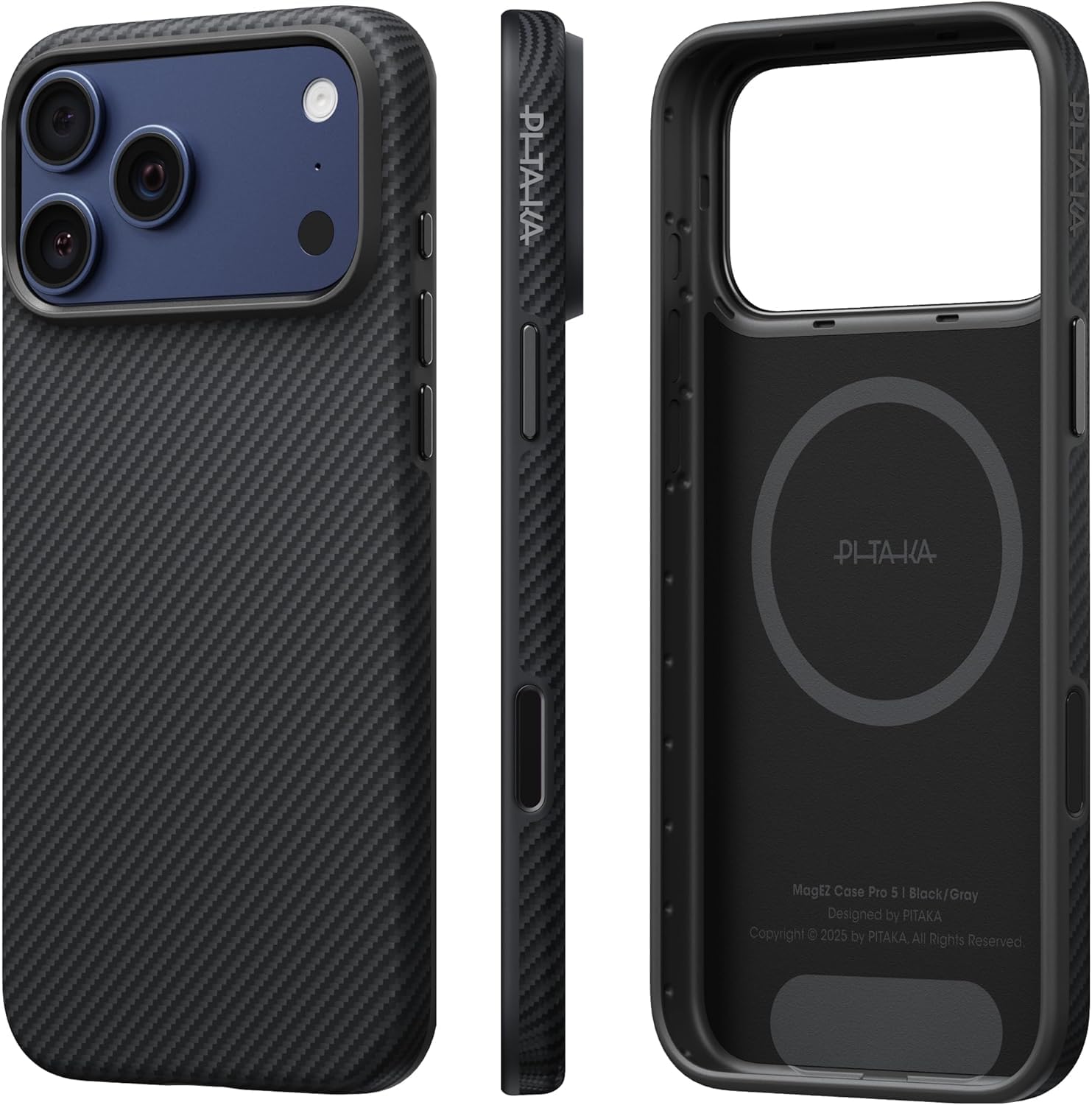 PITAKA UltraGuard Aramid Fiber Woven Case for iPhone 17 Pro Max